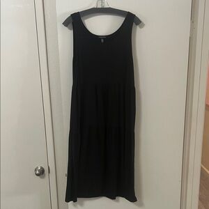 Eileen Fisher Black Midi Dress